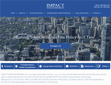 Tablet Screenshot of impactinsurance.com